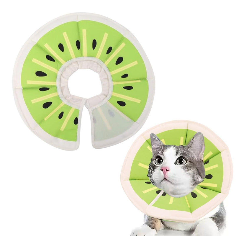 1-Piece Animal Collar Ring, Creative and Cute, Soft and Comfortable, Adjustable Collar, Printed Cat and Dog Donut Protective Cover