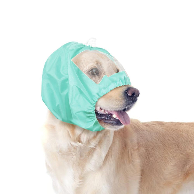 DONGKER Dog Shower Cap, Adjustable Waterproof Shower Cap for Dogs, Reusable Dog Ear Covers for Grooming, for Washing, Rain, Swimming and Bathing Green