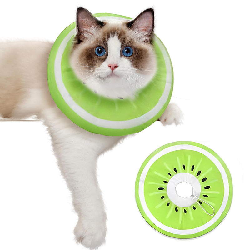 Cat Collar, Collar for Cats After Surgery, Round Adjustable Protective Collar, Cat Adjustable Collar, Cat Collar Injuries for Puppies, Small Dogs and Cats (Size S) small / 1