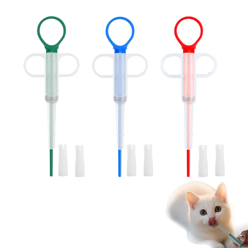 Pack of 3 pill dispensers, cat, tablet dispenser, ad tab cat, dogs pet feeder, for cats, pill assist, tablet divider, entry aid, pet pill launcher, reusable pusher tablet