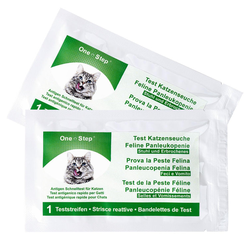One Step 2 x Panleukopenia Quick Test I Test Cat Disease I FPV Infection Test I Test Cat Distemper I Parvovirus Test I Detection Feline Antigen (FPV Ag)