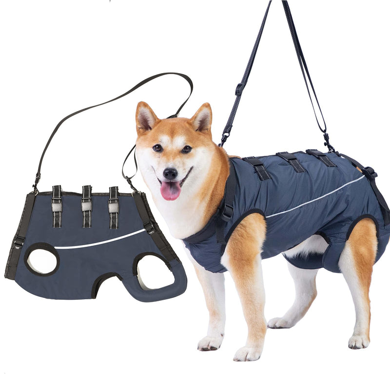 Dog Carrying Aid, Dog Harness Support and Rehabilitation Sling Adjustable Breathable Carrying Strap Dog for Old, Joint Injuries, Arthritis, Disabled Dogs (S) S