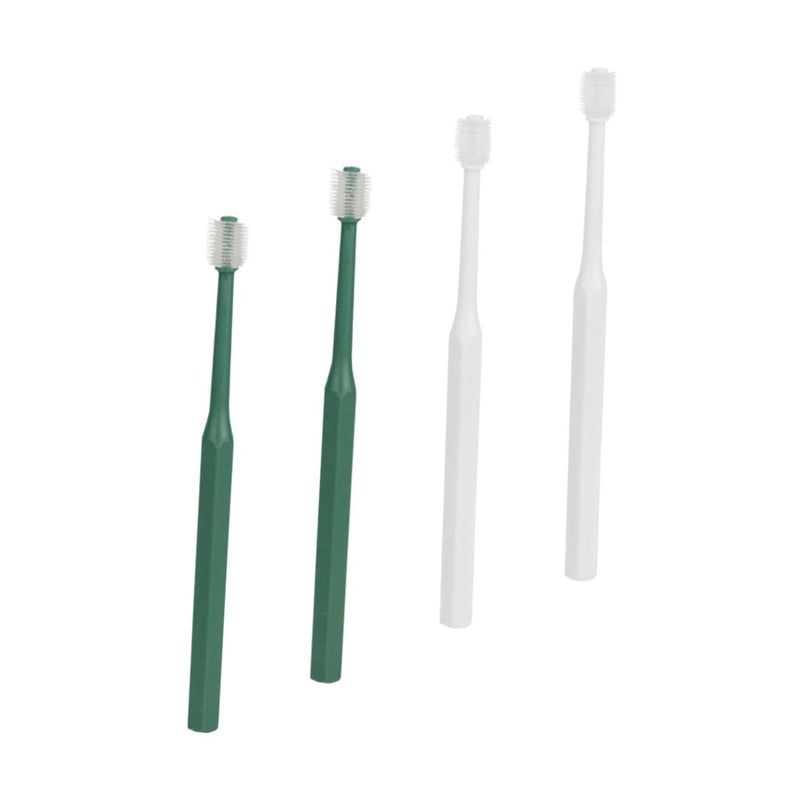 TOYANDONA Pack of 4 Dog Toothbrushes with Soft Bristles Toothbrush for Cats Puppies and Dogs Pet Toothbrush for Oral Hygiene at Home