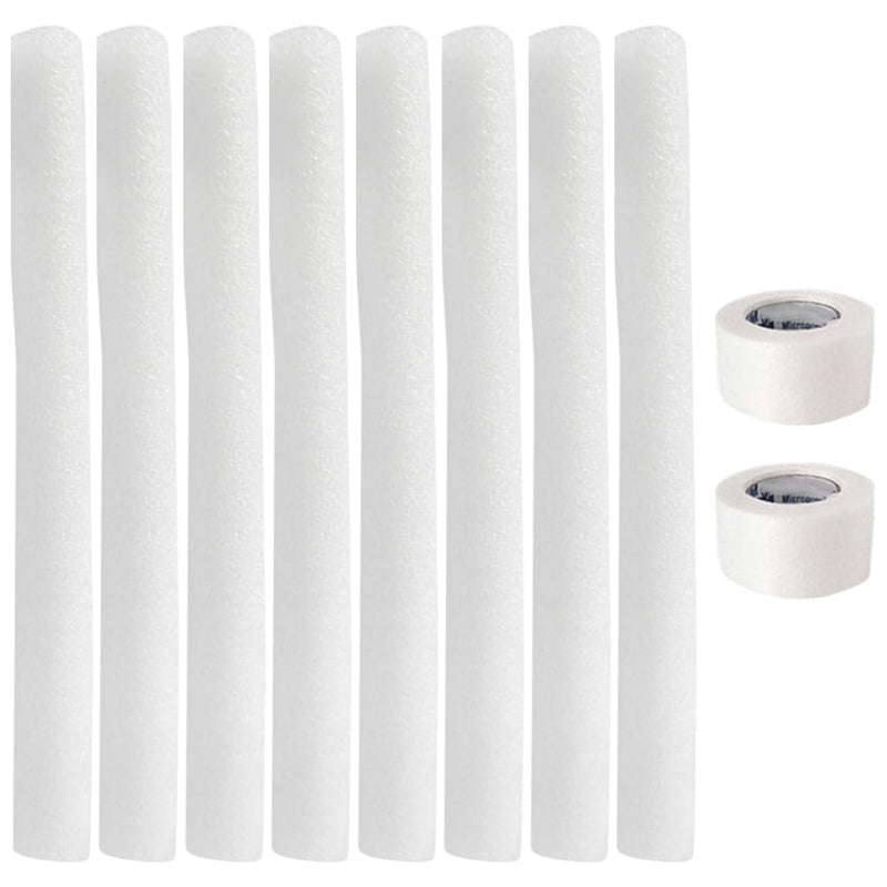 ERINGOGO 8-Piece Dog Ear Support Set with Soft Foam Sticks and Adhesive Tape. Flexible ear correction sticks for erect ears in small and medium-sized dogs. Easy to clean.