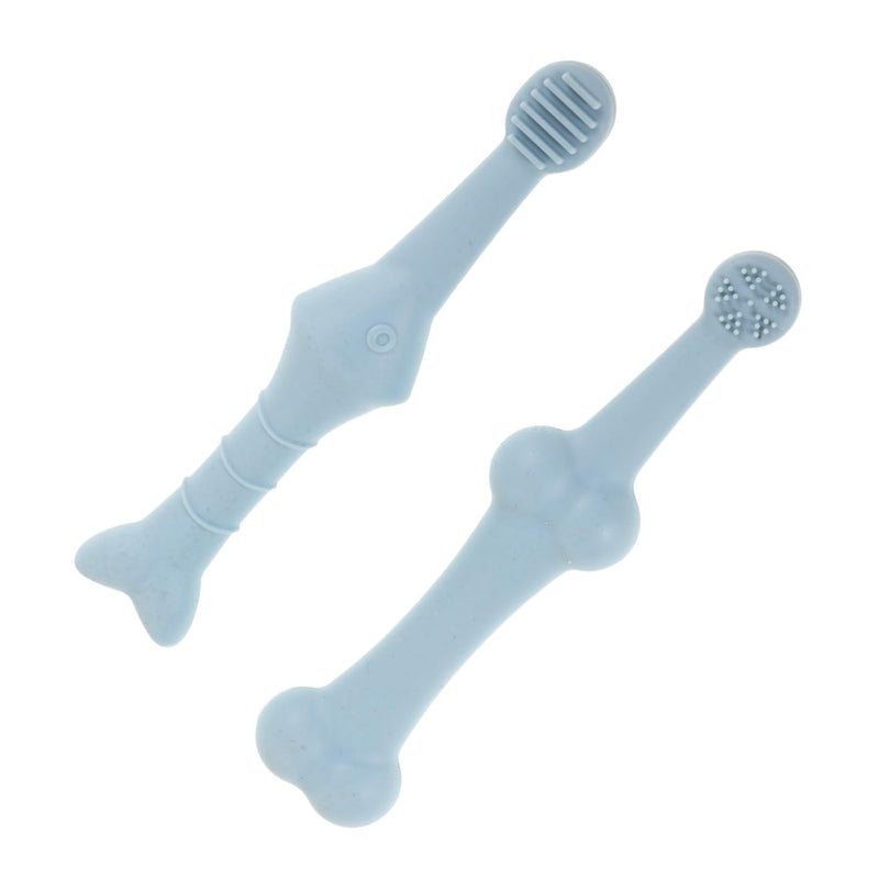 TOYANDONA Pack of 2 Pet Toothbrush Soft Finger Toothbrush for Small Dogs and Cats Ergonomically Shaped for Thorough Teeth Cleaning and Effective Plaque Removal Nourishes Teeth and