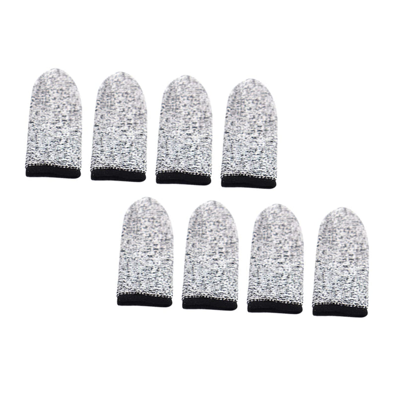 WOONEKY 4 Pairs Pet Dental Care Finger Cots Black Gentle Against Plaque and Bad Breath Reusable Protective Pet Oral Cleaning Supplies for Dogs and Cats