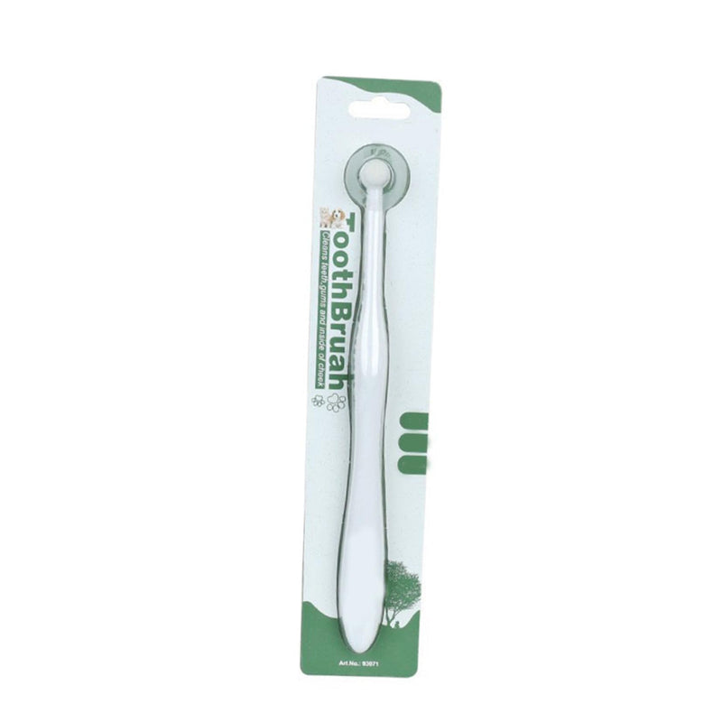 ibasenice Small Toothbrush for Pets with Fine Bristles, Ergonomic Handle, Suitable for Dogs and Cats, Thorough Hard to Access Areas, Durable and Practical for Daily Use