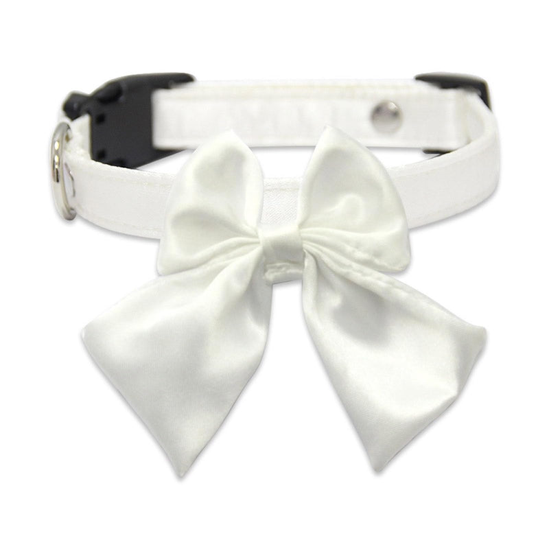 Adjustable Pet Collar Large Bow Knot for Training and Walking with Multiple Sizes Effective Elegant Adjustable Collar