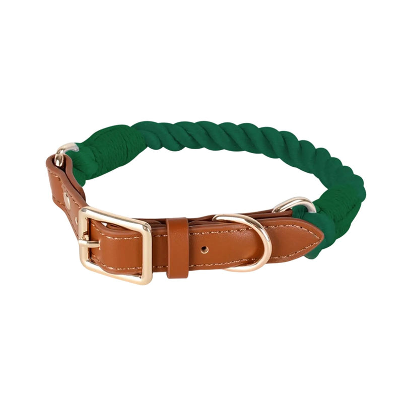 Classic Cotton Dog Collar, Stylish and Robust, Ideal for Small Owners, Quality Pet Accessories, Durable Collar