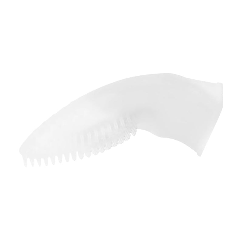 TOYANDONA Dog Toothbrush and Finger Protection Toothbrush Made of Food-Grade Silicone Transparent White Compact and Lightweight for Puppies Dogs and Cats for Oral Care