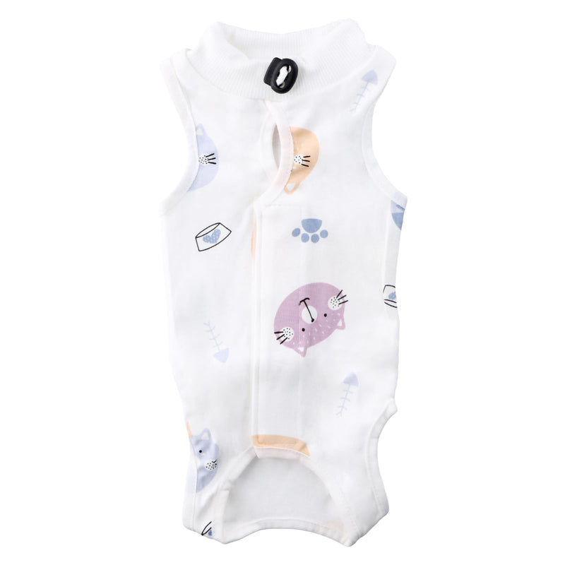 Cat Body After Surgery, Breathable Recovery Suit for Cats, Soft Cotton Body After Castration, Surgical Body Against Licking, Alternative to E-Collar for Abdominal Wounds