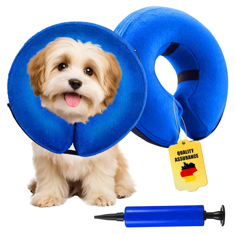 Inflatable Collar for Dog, Cat, Adjustable, Soft Collar, Protective Collar for Dog, Adjustable Buckle, Leak Protection Collar, Pet Elizabethan for Vision, Not Blocked, S
