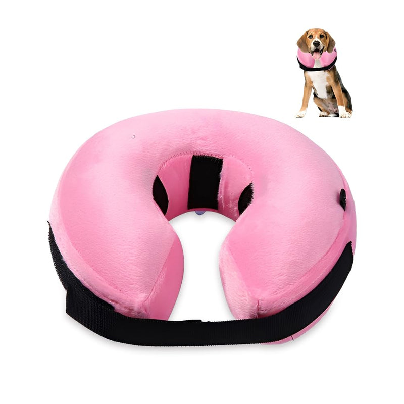 Inflatable Collar Dog Cat Dog Collar Leak Protection Soft Collar Dogs After Surgery with Adjustable Fastening Protective Collar Dog Collar Cat Inflatable Dog Collar for Recovery M
