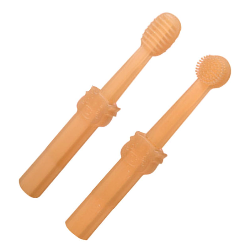 TOYANDONA Dog Toothbrush for Puppies and Small Dogs with Box Pet Toothbrush for Oral Care and Teeth Cleaning Non-Slip Handle for Comfortable Cleaning