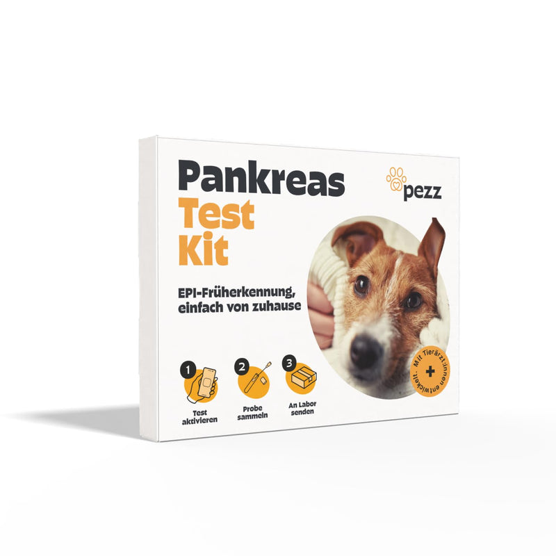 PEZZ Dog Pancreatic Test | Check the Function of the Pancreas at Home | Measures Pancreatic Elastase 1 for Detection of EPI | Result as Laboratory Results in 24 Hours | Includes Free Laboratory