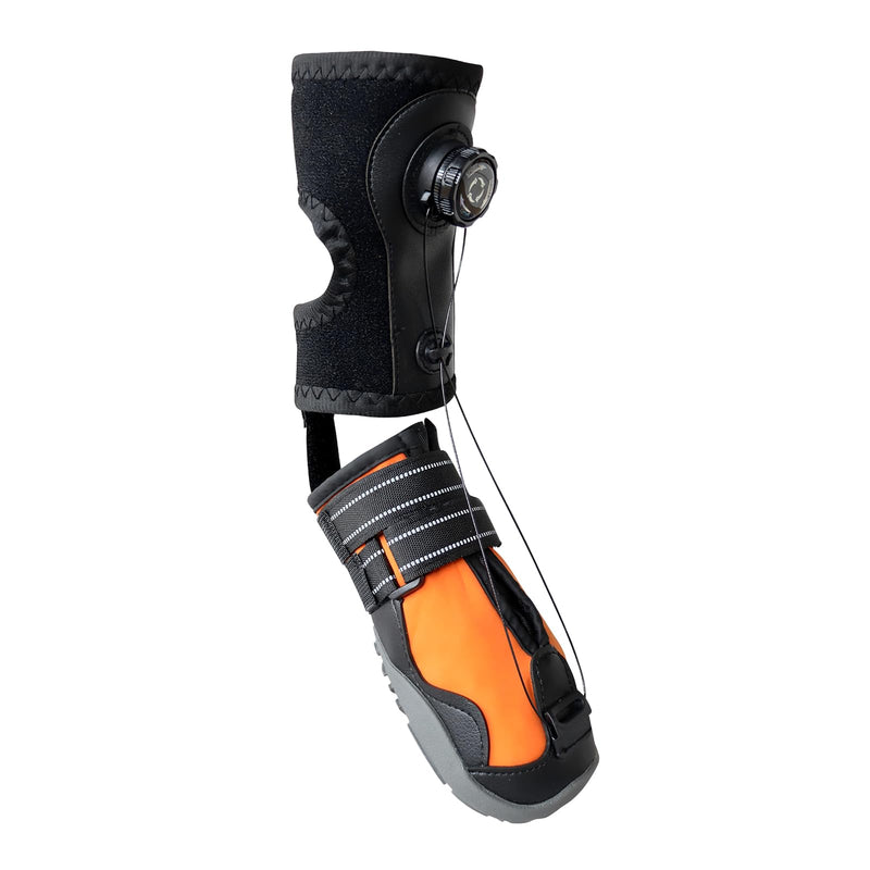 Correction Aid for Dogs Joints Shoes Orthosis Foot Lifter for Dogs Corrective Walking Aid for Foot Problems Secure Toe Lifter Improves Gait & Running L gray