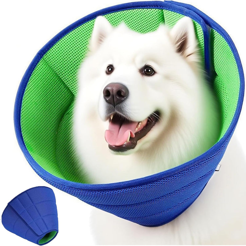 Collar for Dogs, Adjustable Protective Collar, Lightweight Cone Collars, Recovery, Elizabethan Collar for Pets (L) 2 L