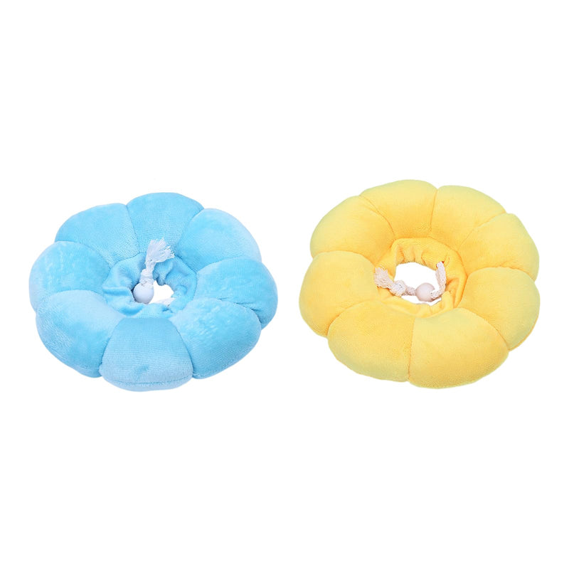 Pieces Cat Collar, Anti Licking Adjustable Cat Collar Cotton Suede Breathable Soft and Comfortable Protective Collar for Cats Sunflowers Soft Neck for Small