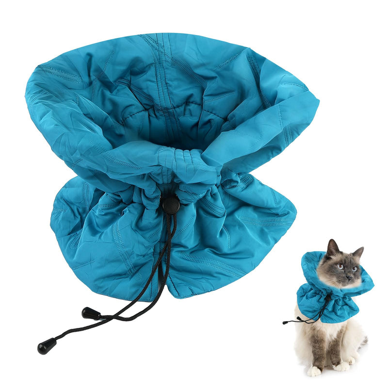 Hopton Cat Collar, Adjustable Cat Collar, Soft Cat Collar, Collar for Cats Dogs After Surgery and Lick Protection from Wounds (Blue, S (14-25 cm) blue S(14-25CM)