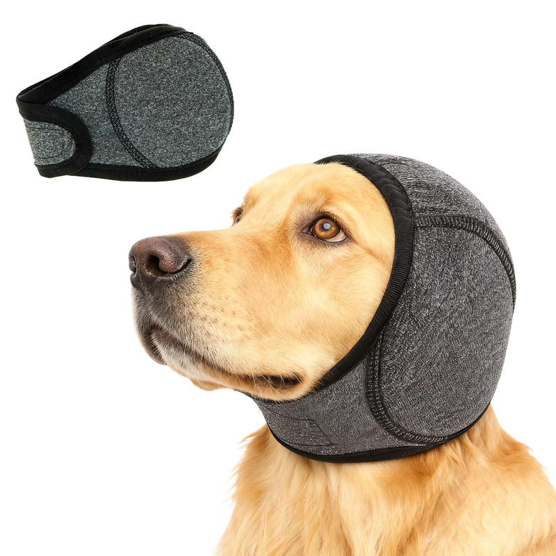 ALLY-MAGIC E21GEZ Dog Hearing Protection, Grey Earmuffs for Dogs, Noise Protection for Fireworks and Thunderstorms, Stress and Anxiety