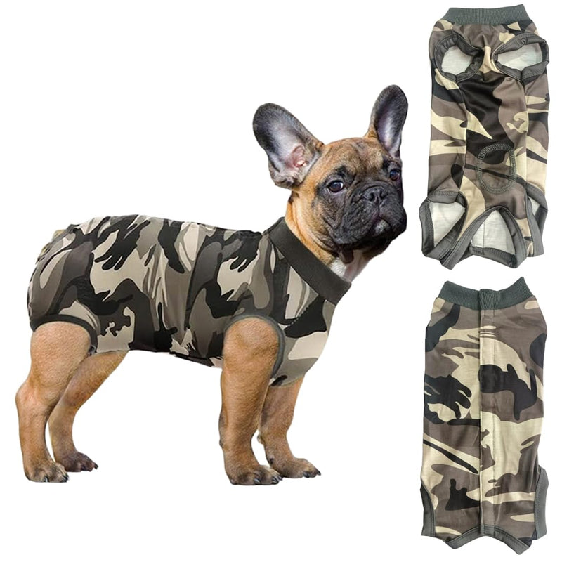 Body Dog After Surgery, Surgery Body Dog Castration Dog Body After, Wound Protection Professional Pet Recovery Suit, Dog Pajamas for Small Medium Dogs (Camouflage, M)