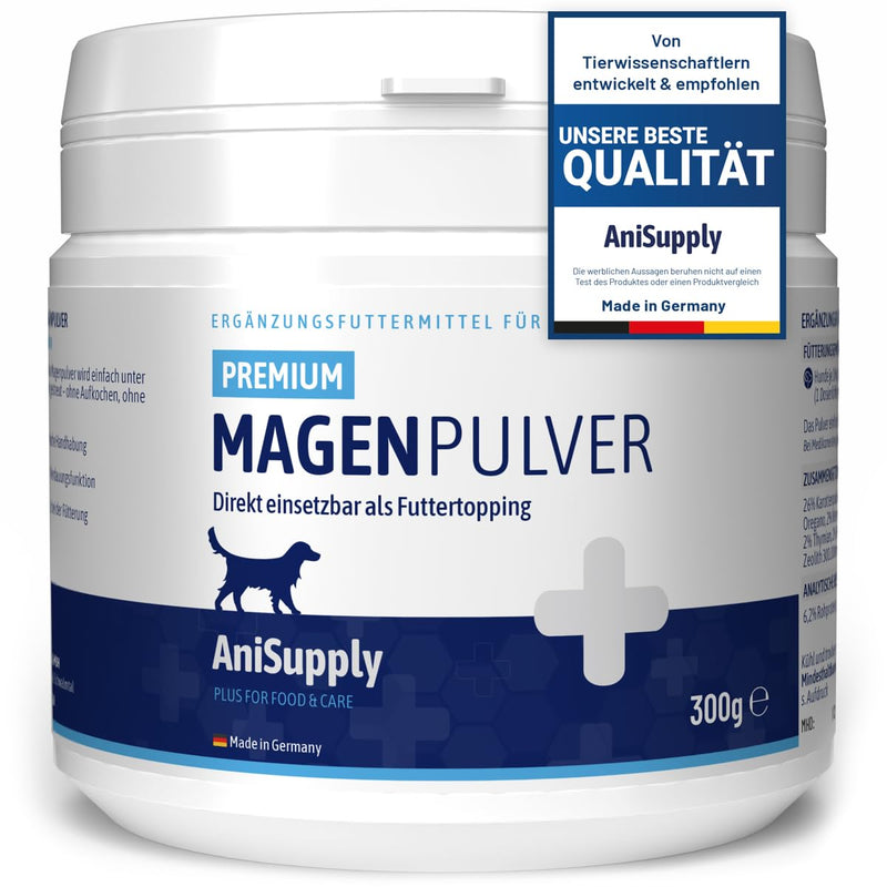 Stomach Powder for Dogs 300 g with Elm Bark without Boiling I Digestive Support - Secondary for Diarrhea, Flatulence, Grass Eating, Stomach & Intestinal Powder Slippery Elm Bark