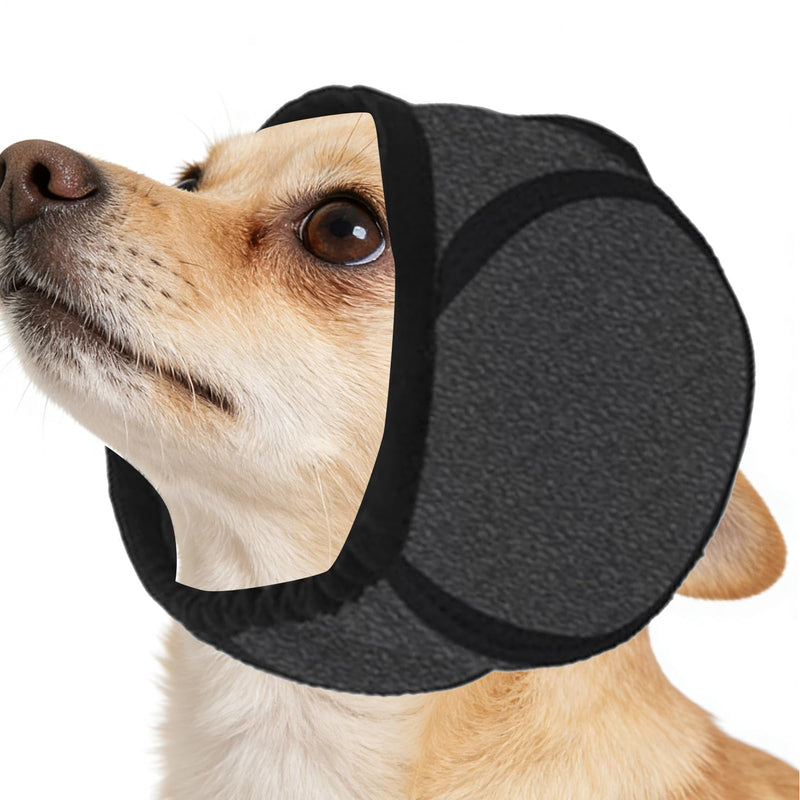 Dog Earmuffs, Noise Reducing & Warm, Adjustable Earmuffs for Small Dogs such as Chihuahua & French Bulldog, Winter Accessory with Soft Material S
