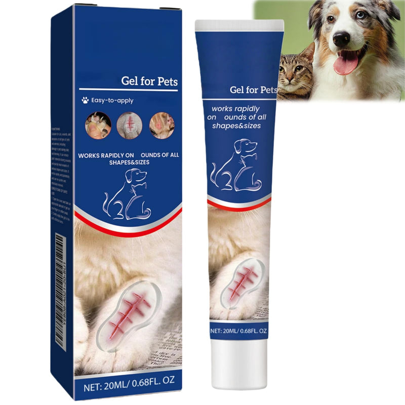 Wound Care Gel for Dogs and Cats, Liquid Gel for Pets, Pet Skin Care Gel for Cleaning and Care of Wound Areas, Wound Ointment for Puppies, Waterproof Gel for Protection, Promotes Wound Healing