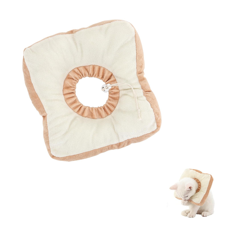 Cat Recovery Collar, Adjustable Pet Elizabethan Collar for Cats and Puppies, Soft Cone for Cats After Surgery to Stop Licking, Cat Neck Pillow for Sleeping (S) S