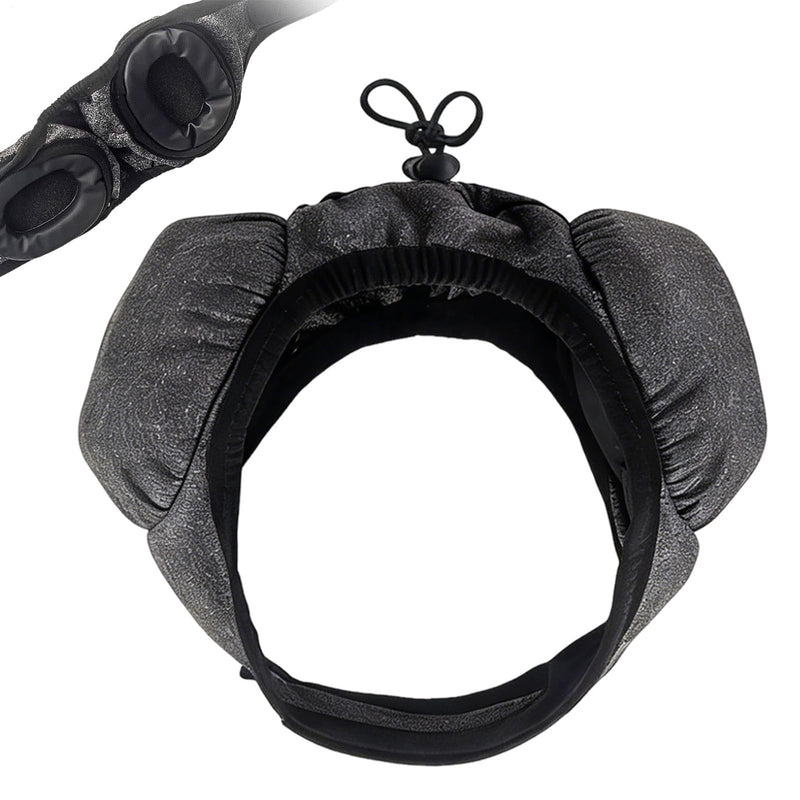 Ear protection for dogs against noise | Soft and wear-resistant ear protectors, hoods for dog ears - for care, air drying, travel, winter grey