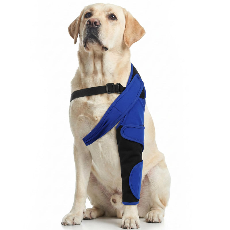 Front Leg Recovery Sleeve, Elbow Protection for Dogs - Dog Recovery Cuff, Anti-Licking, Clean & Dry - Blue, 4XL Dog thigh protector