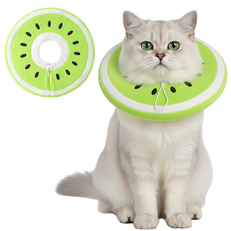 Cat Collar, Cat Collar, Cat Body After Surgery, Cat Collar, Adjustable Small Soft Leisure Collar for Cat Care (Green)