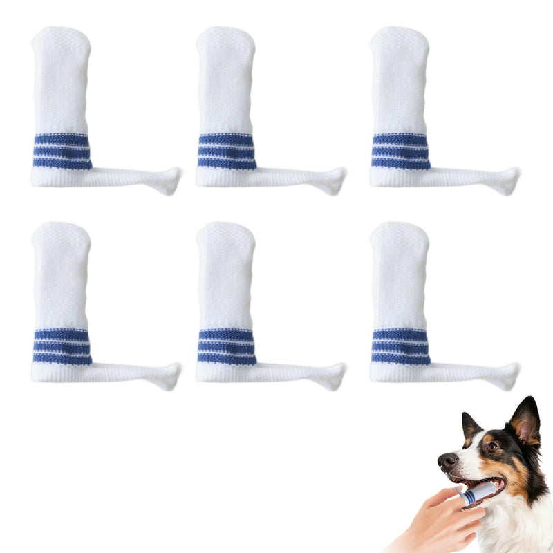 Pack of 6 Dog Toothbrushes, Dog Toothbrush for Small Dogs Dental Care Dog Tartar Remover Dental Care Cats Teeth Cleaning Dog with Lanyard, Suitable for Oral Care and Oral Hygiene