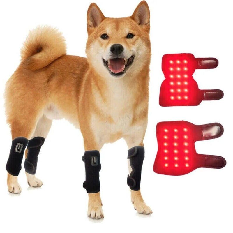 Infrared Red Light Therapy Belt for Pets - Adjustable LED Pad for Dogs & Cats, 660/850nm Red Light Therapy for Pain Relief on Body & Legs, USB Charging, Foldable & Soft