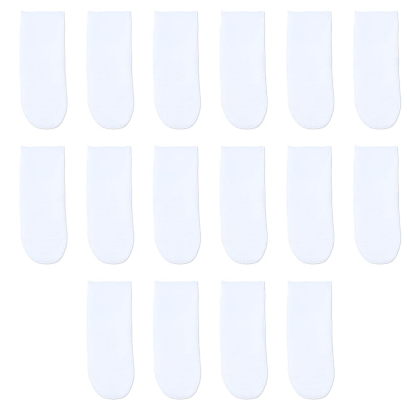 Pack of 16 Finger Toothbrushes Dog Reusable Dental Care Dog Cotton Dog Toothbrush Fingerling for Cats Teeth Cleaning Anti Plaque White
