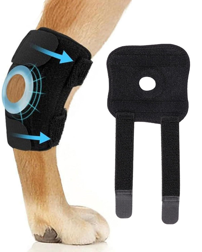 DAFNE Knee Pads for Dogs and Cats - Adjustable Knee Support for Patella Dislocation, for Rehabilitation of Ligament Tears, Arthritis & Joint Problems, Breathable Support Bandage for Fore/Rear Legs