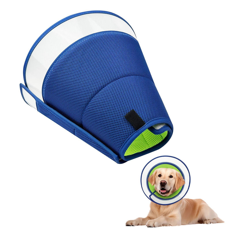 Chiluxendo Soft Dog Neck Brace, Dog Collar to Prevent Leakage, Protective Collar for Dogs, Neck Collar, Cone-Shaped Collar for Dogs, Breathable Dog Cone, Elizabethan Adjustable Pet Collar, 4XL