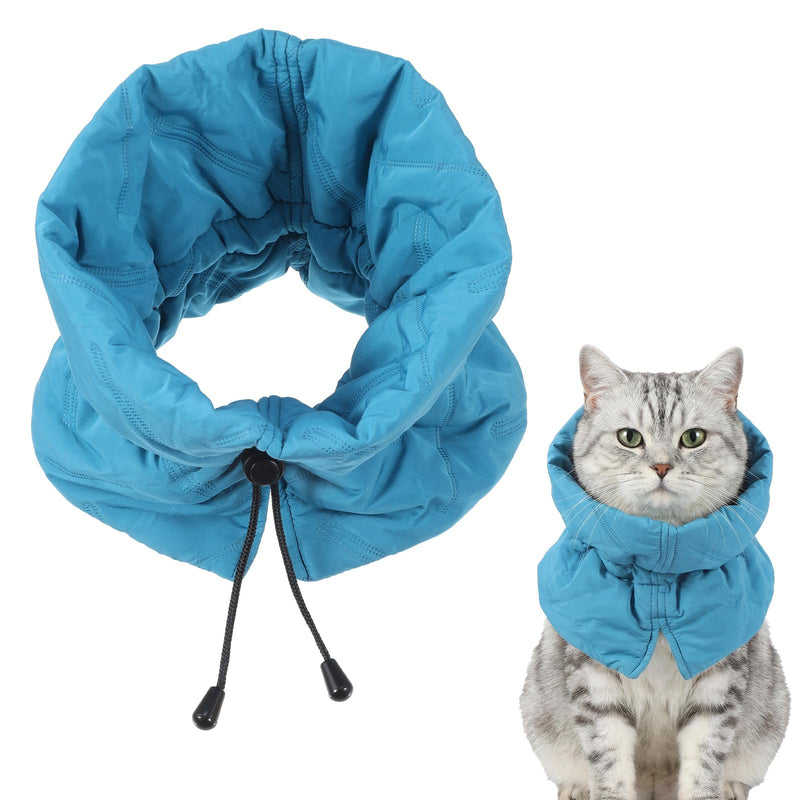 Cat Collar Lick Protection Cat - Soft Collar for Cats After Surgery, Adjustable Protection Against Licking & Scratching, for Cats and Small Dogs (Sky Blue, S) size - s