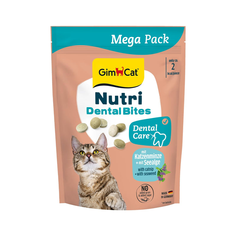 GimCat Nutri Dental Bites - Delicious Snack with a Targeted Formula for the Wellbeing of Your Cat - 1 Bag (1 x 425 g)