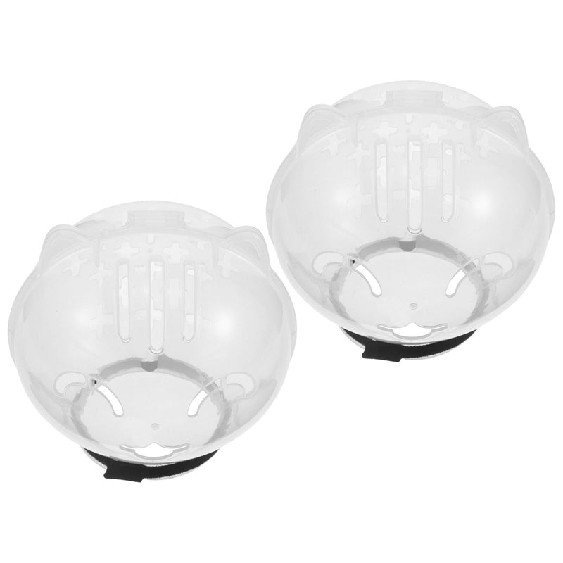 Abaodam 2-Pack Bite-Proof Cat Grooming Masks Adjustable Head Cover Made of Breathable Material Lightweight Muzzle for Grooming, Bathing, and Vet Visits