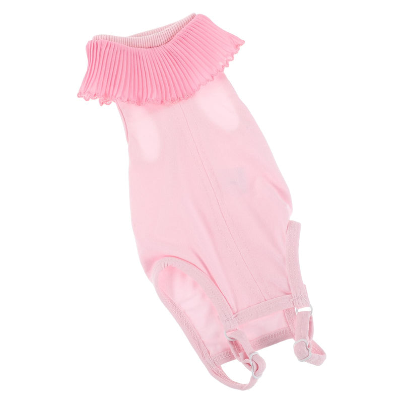 ibasenice Cat Surgical Onesie, Breathable, Elastic Material, Pink, Size S, Postoperative Recovery Clothing for Kittens and Cats for Wound Covering after Neutering