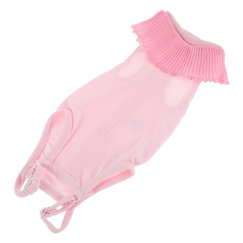 Hemobllo Cat Recovery Suit Surgical Clothing Breathable Stretchable for Kittens Pink S Protective Suit after Surgery and Neutering