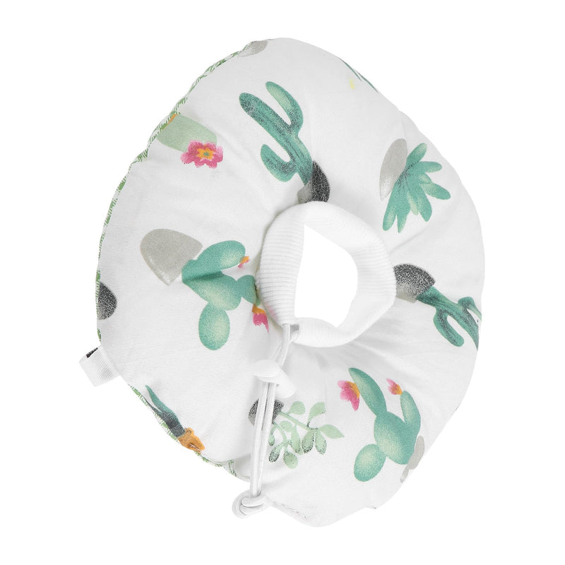 ibasenice Cotton Recovery Collar for Cats with Cute Design Adjustable Recovery Collar After Surgery Protection Against Wounds and Licking
