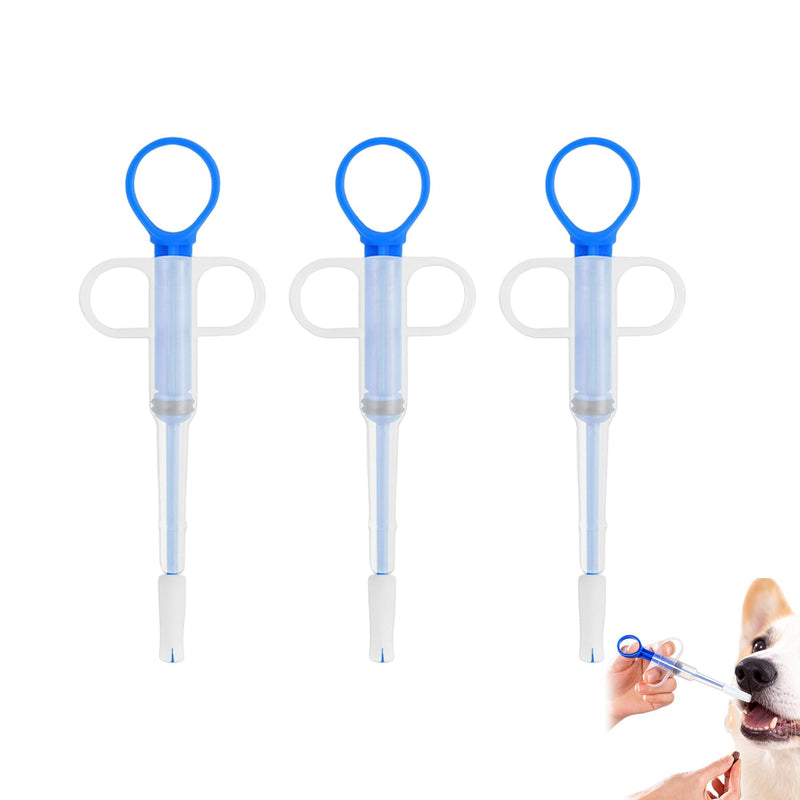 Pack of 3 pill dispensers for cats, pill dispenser cat for small dogs and small animals, reusable pill assist cat for easy drug delivery