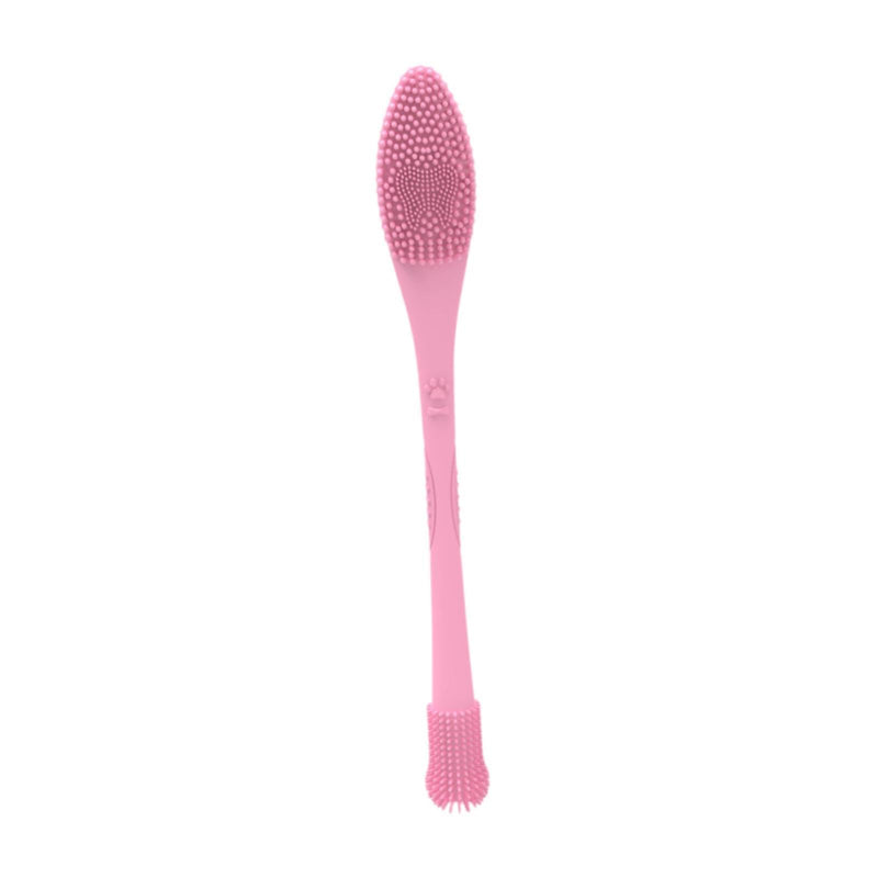 Sharplace Pet Toothbrush, Cat Grooming, Easy to Handle, Flexible, Easy-to-Use Dental Care Toothbrush for Dogs, Cats and Cats, Pink