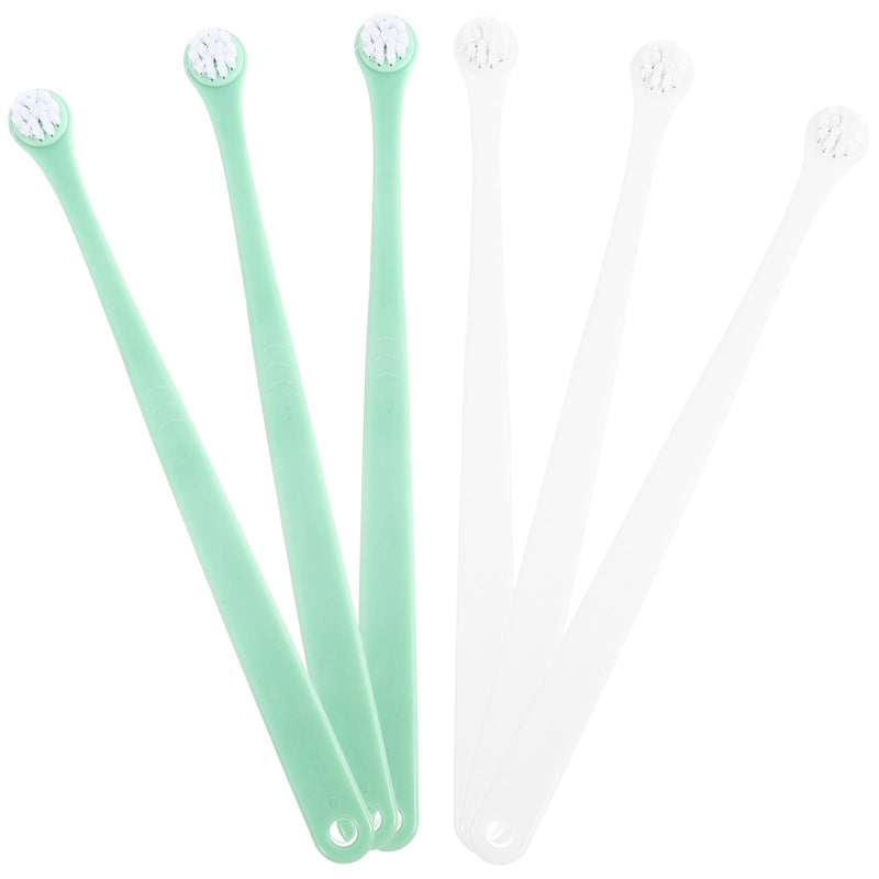 Veemoon Cat Toothbrush 6 Pack Soft Plastic and TPE Toothbrushes for Gentle Tooth Cleaning and Gum Massage for Pets and Cats in Everyday Life