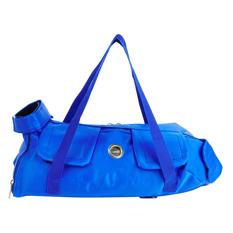 Pet carrier and grooming bag with multiple functions: nail trimming, ear cleaning, daily carrying, transport of pet supplies, bathing, blue, L