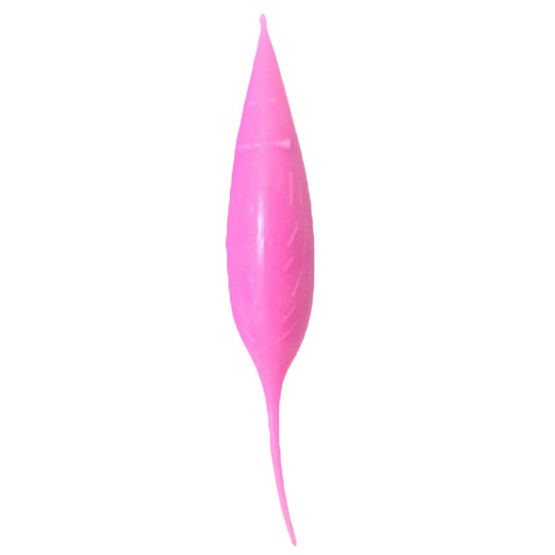 ibasenice Pink Silicone Chew Toy with Catnip, Mouse Shape, Cat Chew Toy and Teaser for Chewing and Playing with Cats and Kittens