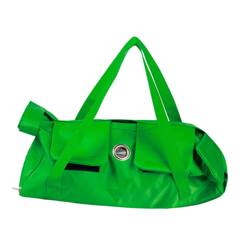 Cat carrier with grooming features: nail trimming, bathing, nail care, and a comfortable travel experience. Provides protection for short trips. Pet accessories, green, S