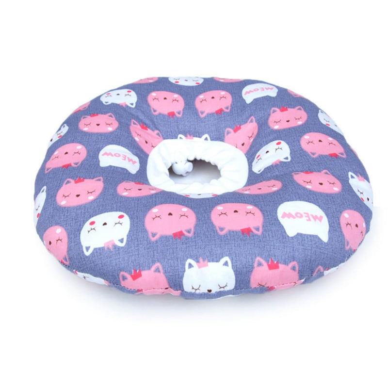 Cabilock Soft Washable Cotton Cat Collar with Licking and Biting Protection for Post-Surgery Recovery for Cats and Small Pets